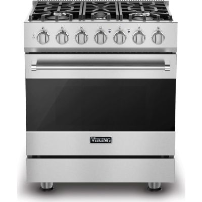Viking RVGR33025BCS - 30"W./24"D. Gas Sealed Burner Range-5 Burners-Cast Black