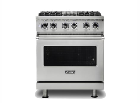 Viking VDR53044BBHBB - 30"W./24"D. Dual Fuel Self-Clean Sealed Burner Range-4 Burners-Blush w/Brushed Brass