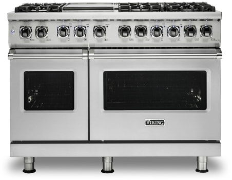 Viking VDR54846GSCLP - 48"W./24"D. Dual Fuel Self-Clean Sealed Burner Range-6 Burners/Griddle-Spiced Cider-LP