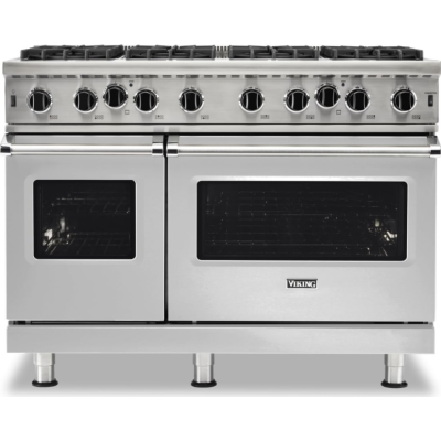 Viking VGIC54828BDGLP - 48"W./24"D. Gas Open Burner Range-8 Burners-Damascus Gray- LP