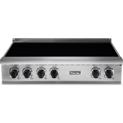 Viking VIRT53646BSSBB - 36"W. Induction Rangetop-6 Elements - Stainless Steel w/Brushed Brass