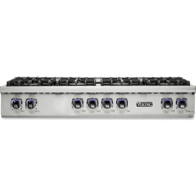 Viking VRT7488BSS - 48"W./24"D. Gas Sealed Burner Rangetop-8 Burners-Stainless