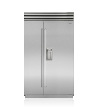 Sub-Zero CL4850SD/S/T — 48" Classic Side-by-Side Refrigerator/Freezer with Dispenser - Stainless Steel - Tubular Handle