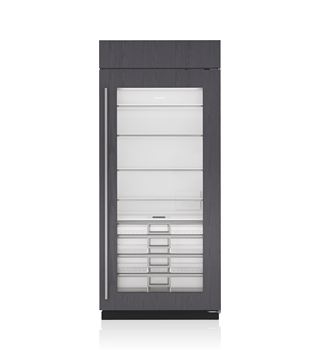 Sub-Zero CL3650RG/O/L — 36" Classic Refrigerator with Glass Door - Panel Ready - Left Hinge
