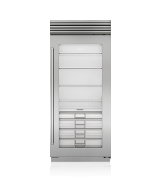 Sub-Zero CL3650RG/S/P/R — 36" Classic Refrigerator with Glass Door - Stainless Steel - Pro Handle - Right Hinge
