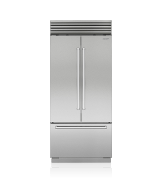 Sub-Zero CL3650UFDID/S/T — 36" Classic French Door Refrigerator/Freezer with Internal Dispenser - Stainless Steel - Tubular Handle