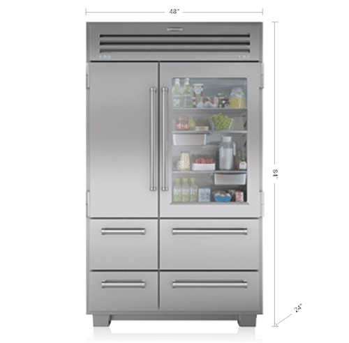 648PROHAG RefrigeracIon PRO 48/Puerta de Vidrio Alta Altitud Sub Zero