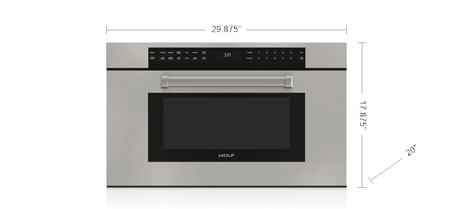 MDD30PM/S/PH (Microondas Puerta Dropdown 30″) Wolf
