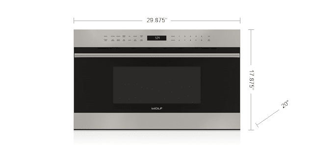 MDD30TE/S/TH (Microondas Puerta Dropdown 30) Wolf