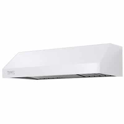 36″W./10″H. Interior-Power Hood-White – 390 CFM