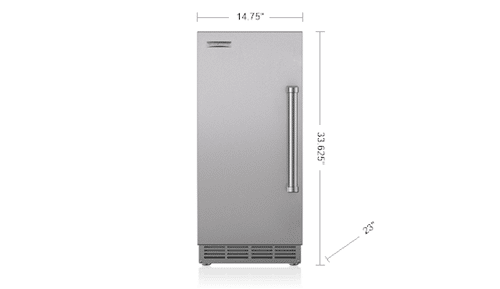 UC-15IP Refrigerador/Maquina de Hielos/Bomba Sub Zero