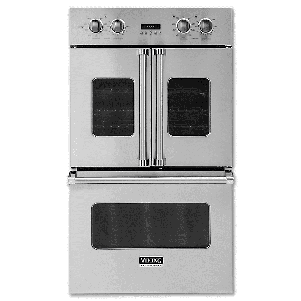 30″W. French-Door Double Built-In Electric Thermal Convection Oven-White