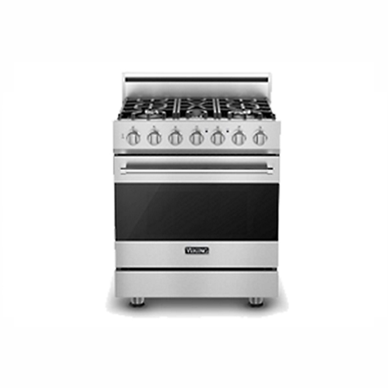 30″W./24″D. Gas Sealed Burner Range-5 Burners-White